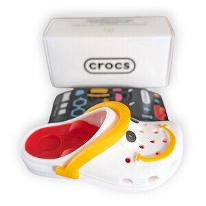 McDonalds Canada Happy Meal Mini Crocs Keychain/Backpack Hanger White Rare